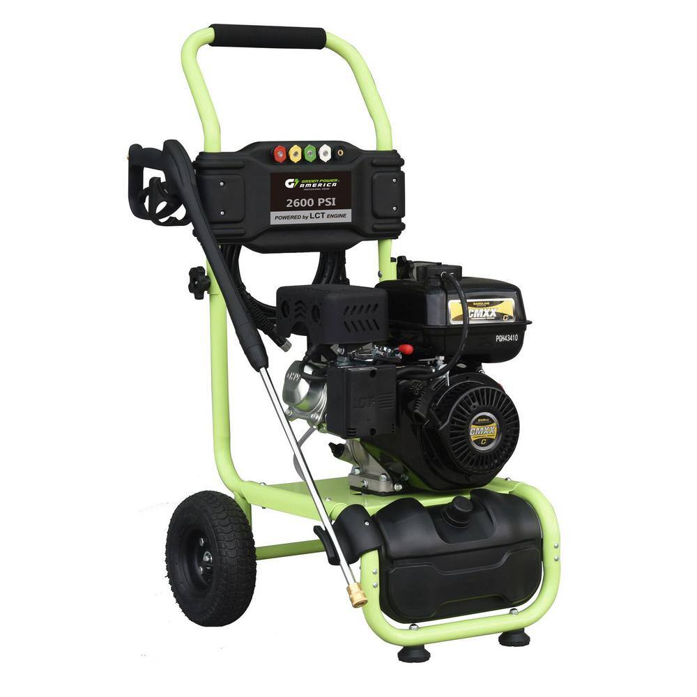 Green-Power 2600 psi 2.0 GPM Cam Pump Gas Pressure Washer GPW2600