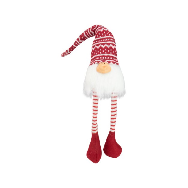 Red And White Smiling Gnome Christmas Decoration