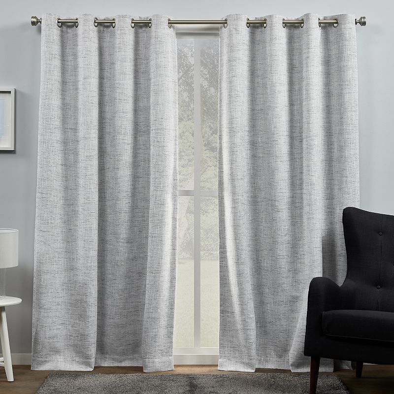 Exclusive Home 2-pack Burke 100% Blackout Grommet Top Window Curtains