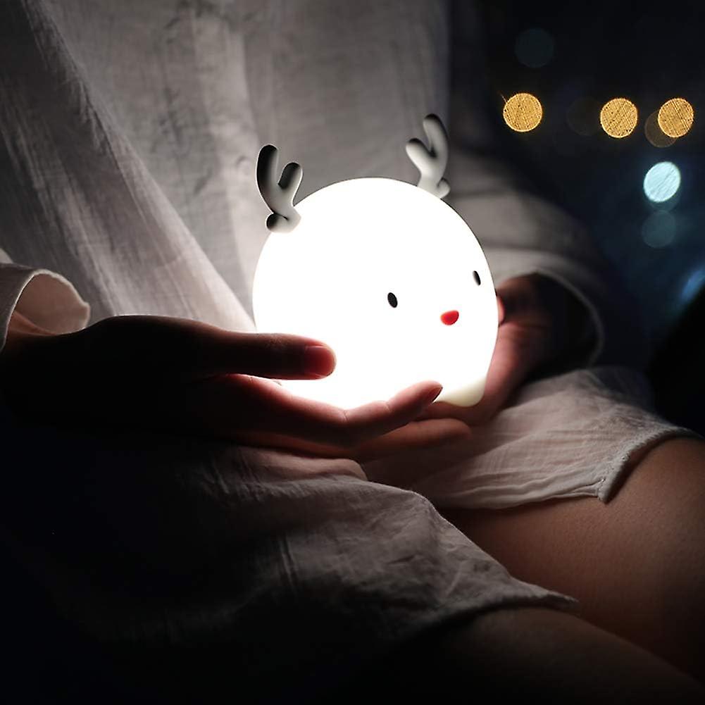 Night Lights For Kids， Rechargeable Cute Nightlights For Baby， Children Sleep Breathing Lamps For Nursery Gift