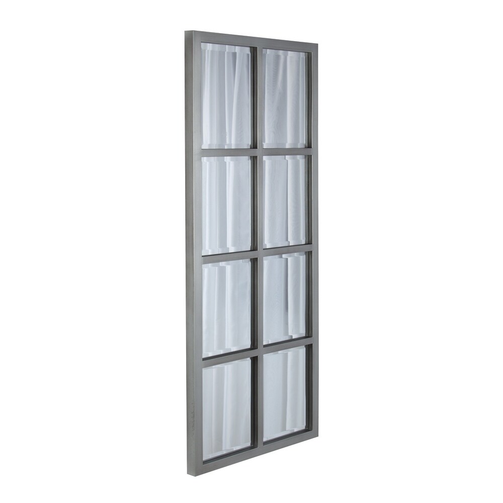 Porch   Den Cottonwood 8 pane Window Framed Wall Mirror   17x42