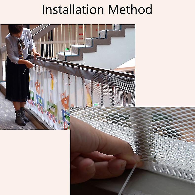 Home Stair Protection Net， Balcony Safety Rope Net， Printed Child Safety Net