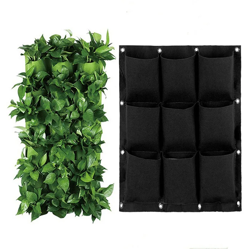 Nonwoven Fabric Wall Hanging Planter Bag Planting Bag Vertical Felt Garden Plant Grow Container Bags Felt Customized Fabric Pcs