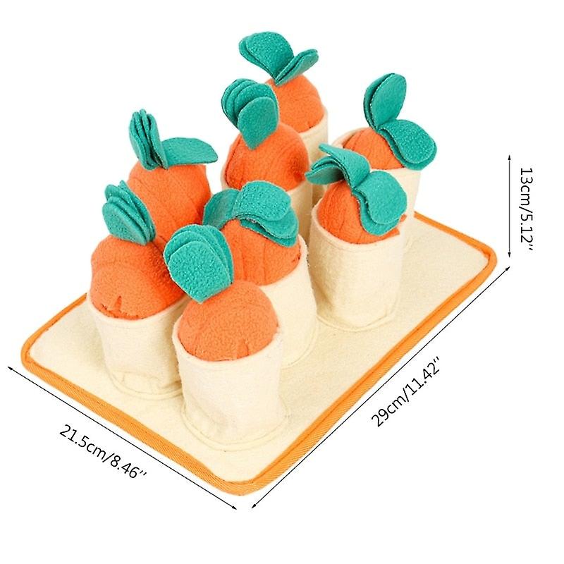 Carrot pet dog snuffle mat