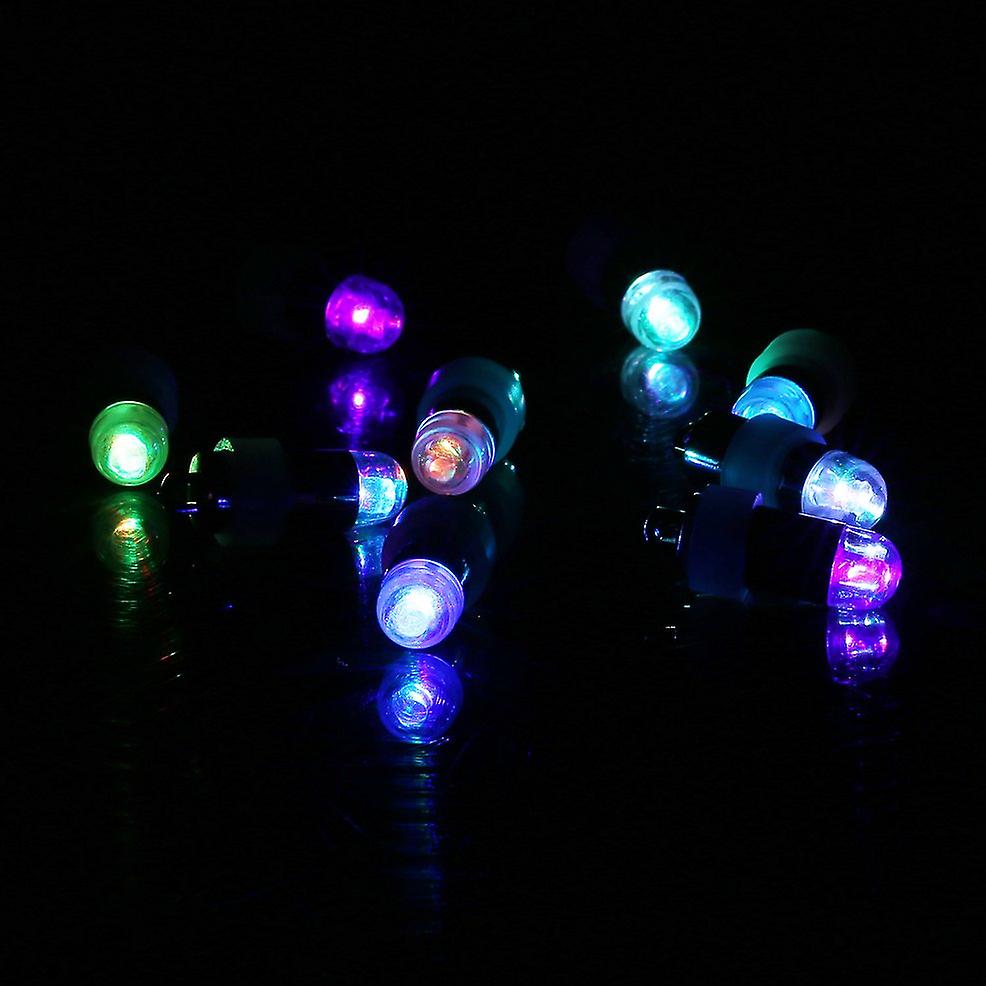 60pcs Mini Led Light Beads Paper Round Paper Lantern Lamps Balloon Floral