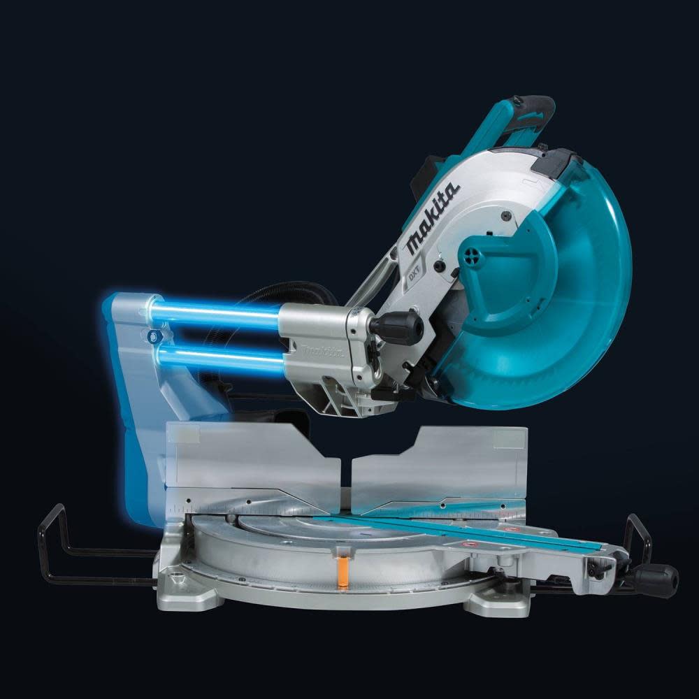 12 Dual-Bevel Sliding Compound Miter Saw with Laser and Stand