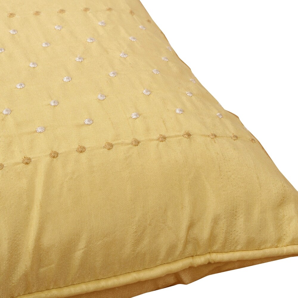 Marquesa Dots Slub Texture Pillow Shell 2 Piece Set  NO INSERT