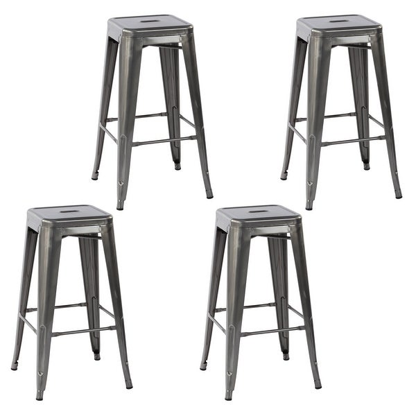 Homylin 29 Inch Backless Metal Counter Stools