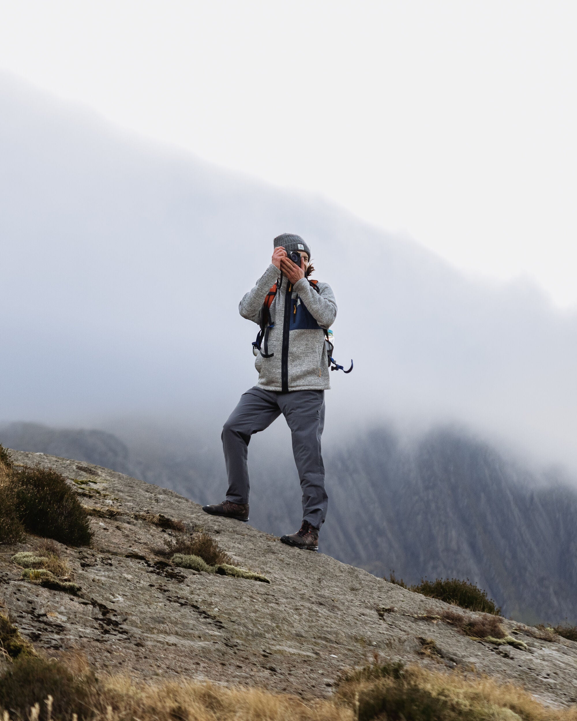 Incline Recycled Polartec® Fleece - Grey Marl