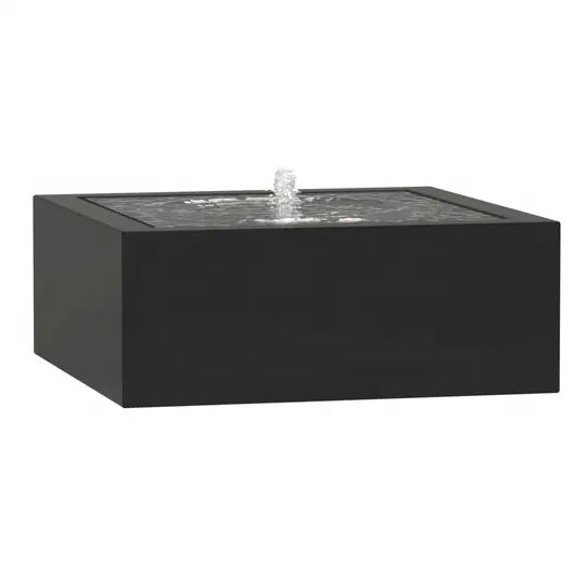 garden ornaments metal waterfall black steel water table square fountains outdoor  bubble  water features