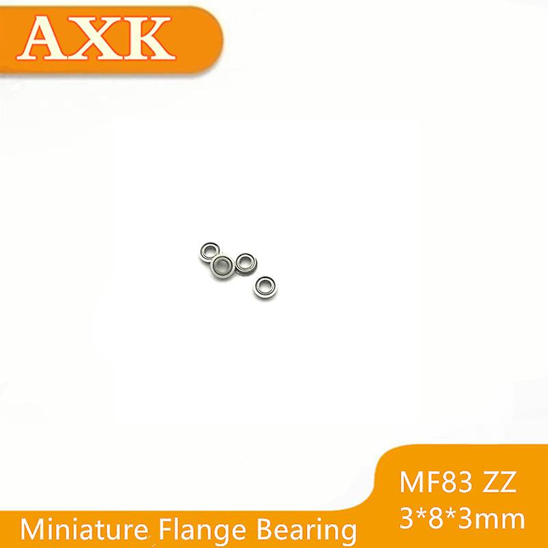 Time-limited 10pcs Mf83 Mf83zz Mf83z 3x8x3mm Abec-1 Full Ball Flange Bearing Miniature Deep Groove