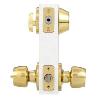 Defiant Brandywine Single Cylinder Polished Brass Entry Project Pack B87L1D