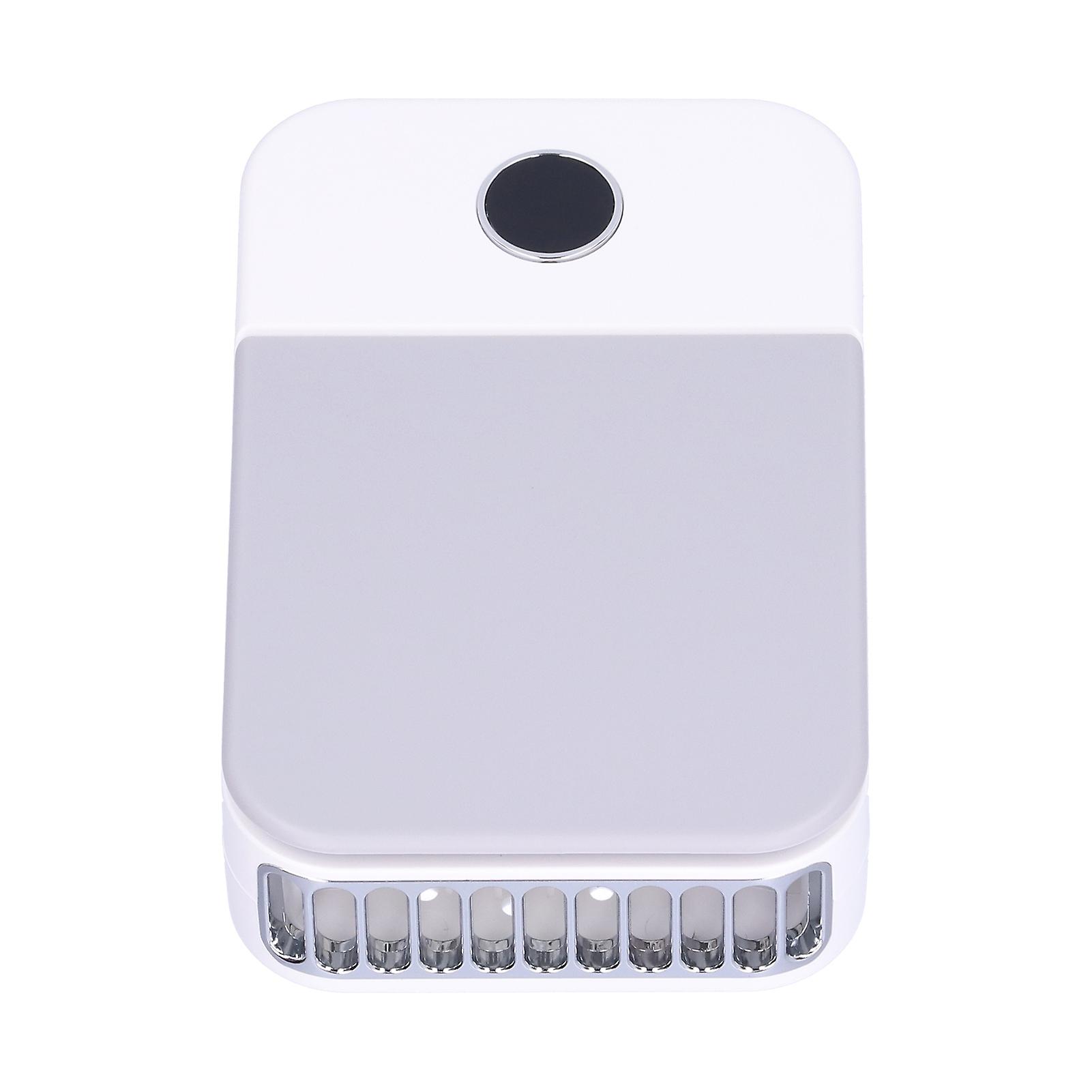 Led Digital Display Electric Fan Usb Charging Portable Hanging Neck Electric Fan For Home Outdoorwhite