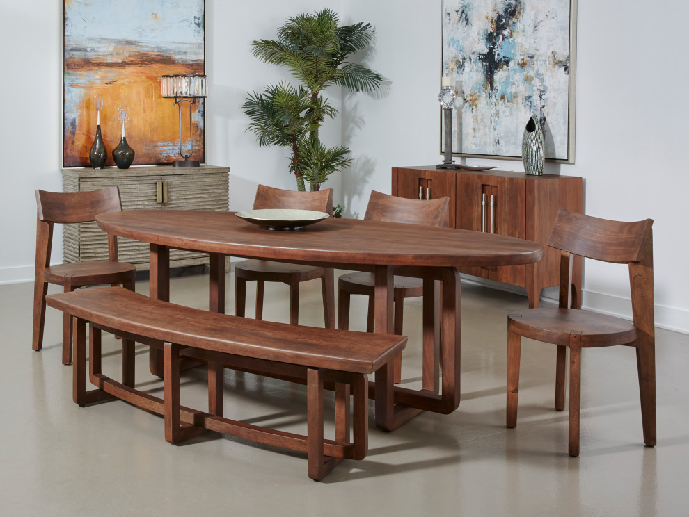 Arcadia Vinegar Brown Dining Chairs  Set of 2   Transitional   Dining Chairs   by Coast to Coast Imports  LLC  Houzz