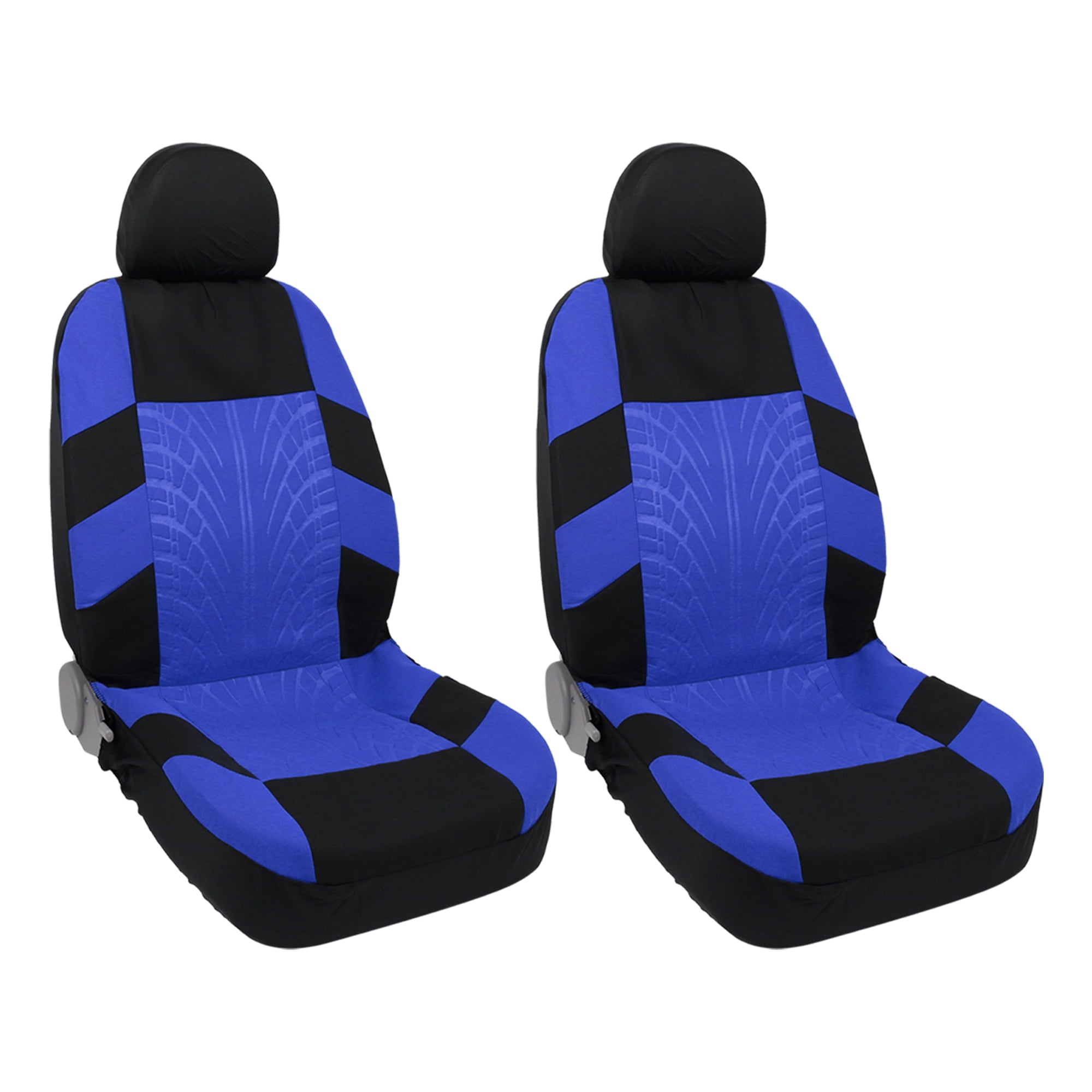 Unique Bargains Universal Front Seat Cover Kit Cloth Fabric Seat Protector Pad for Most Car Auto Truck Blue