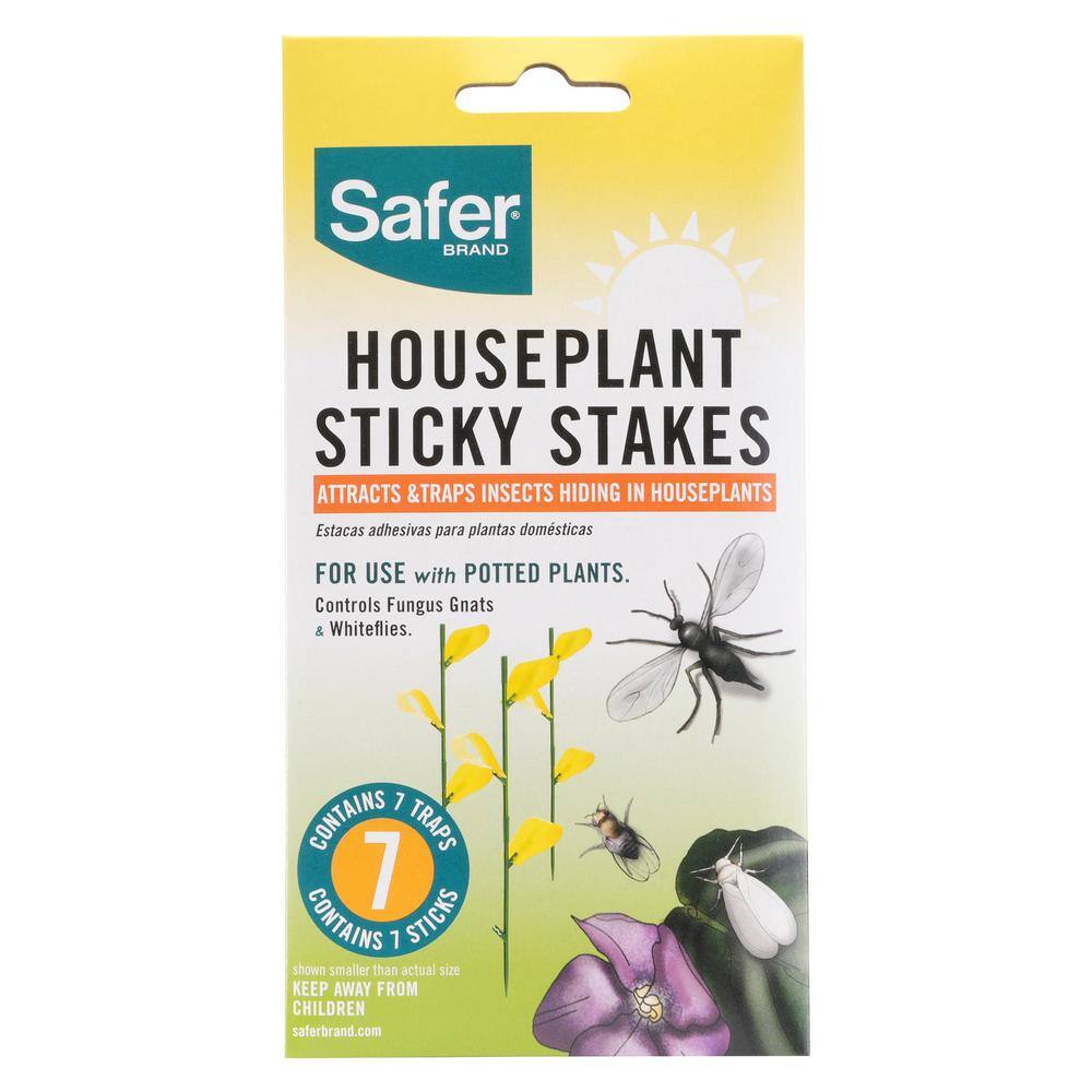 Safer Brand Houseplant Sticky Stakes Insect Traps (7-Count) 5026