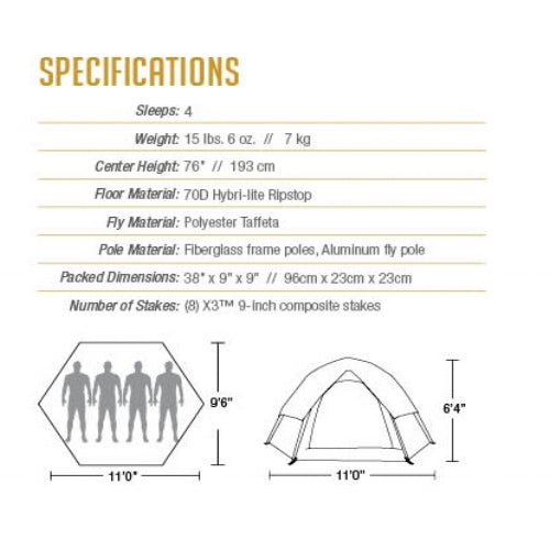 Catoma Eagle SpeeDome 4 Person 3 Season Tent