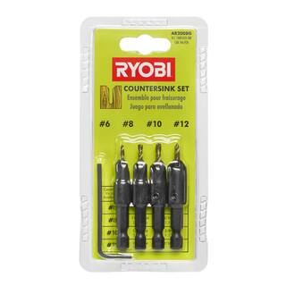 RYOBI SpeedLoad+ 5-Piece Power Groove Countersink Drill Bit Set AR2008G