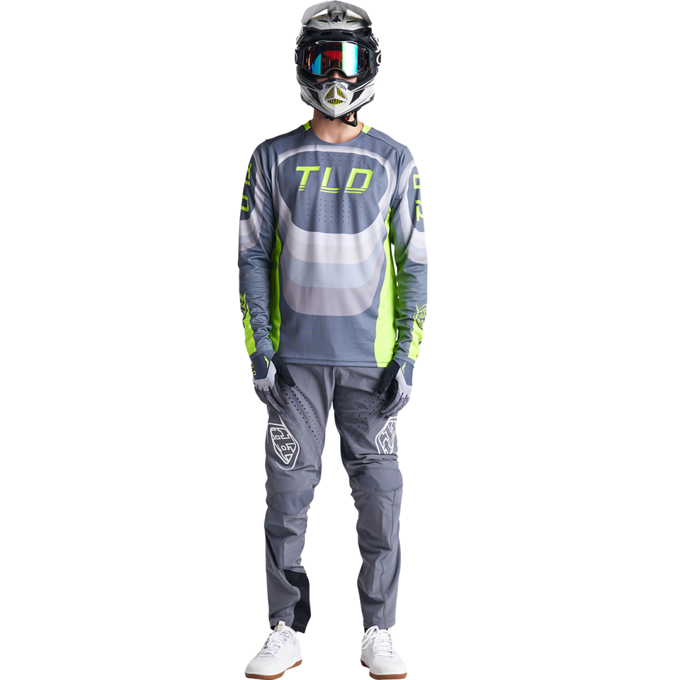 Troy Lee Designs Sprint Long Sleeve MTB Jersey - Reverb - Charcoal