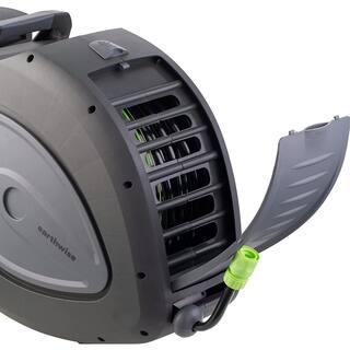 EARTHWISE POWER TOOLS BY ALM 12 in. Dia. x 130 ft. Standard Retractable Garden Hose Reel with Spray Nozzle GH-001