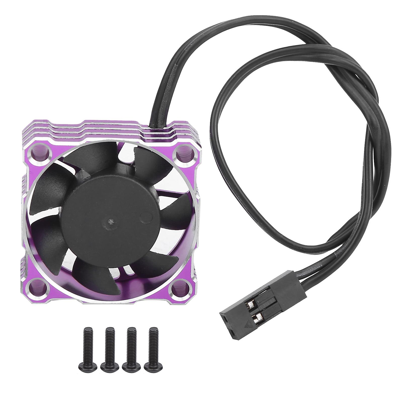 Rc Car Cooling Fan Waterproof For Competition High Speed Motor 16000rpm 30 X 30mm 5-9v(purple )