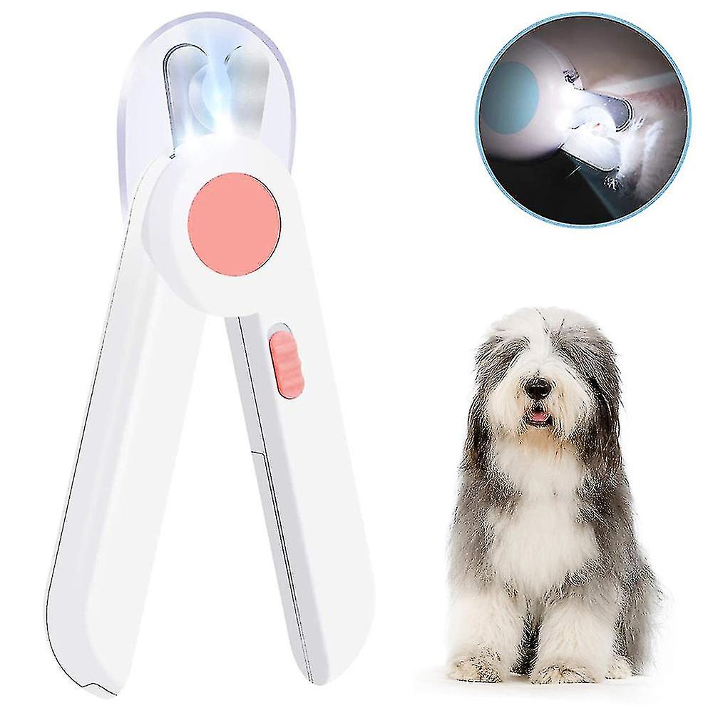 Professional Dog Cat Pet Nail Clippers With Led Light (blue)