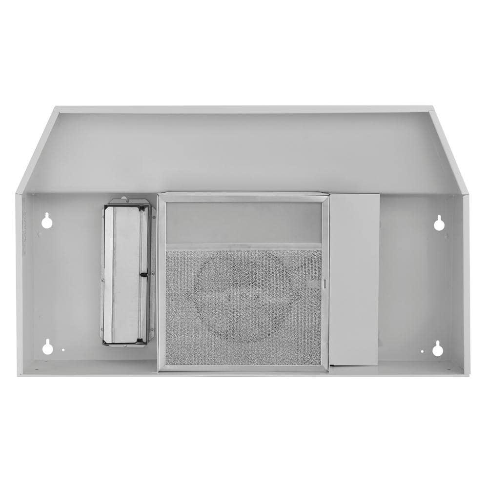 BroanNuTone BUEZ0 36 in 210 Max Blower CFM Ducted UnderCabinet Range Hood with Light and Easy Install System in White