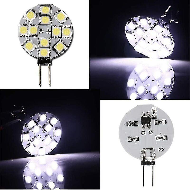 10x G4 Led Bulb Ac/dc 12v Non Dimmable White 6000-6500k Light Bulb Replacement 2w Halogen Lamp For Kitchen Camper Van Rv Trailer Boatfonepro