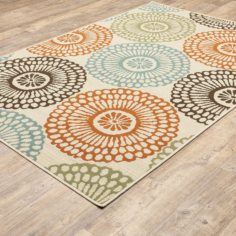 StyleHaven Montgomery Medallion Indoor Outdoor Rug