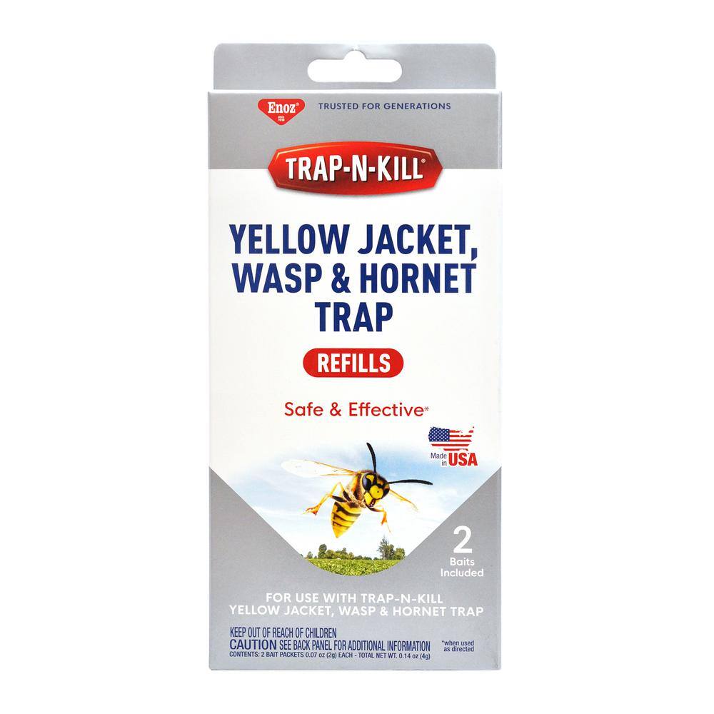 ENOZ Trap-N-Kill Yellow Jacket Wasp and Hornet Trap Refills (2-Pack Baits) ET5020.1