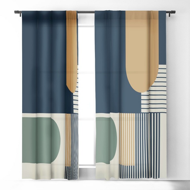 1pc Blackout Window Curtain Panel Deny Designs