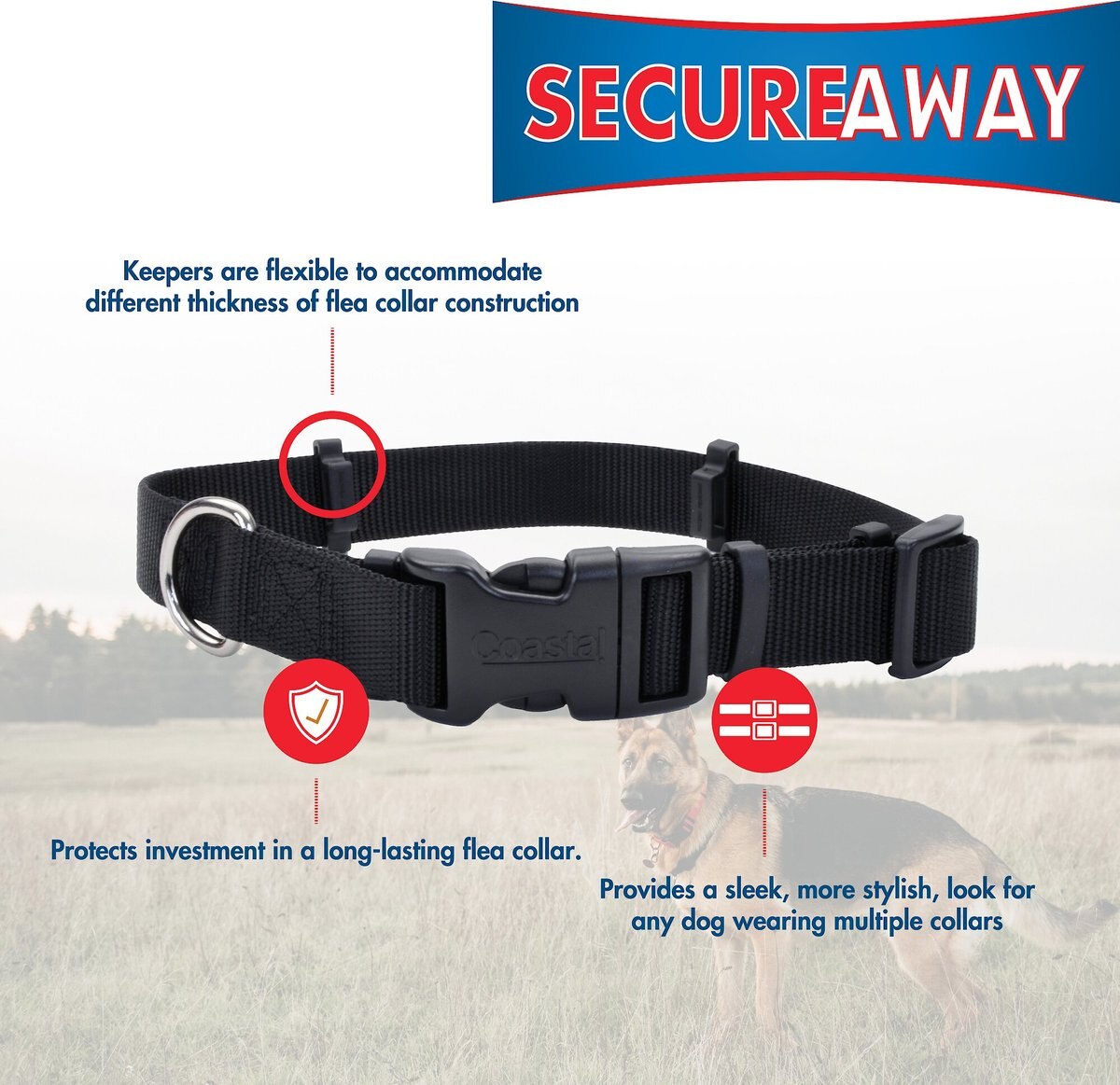 SecureAway Dog Flea Collar Protector