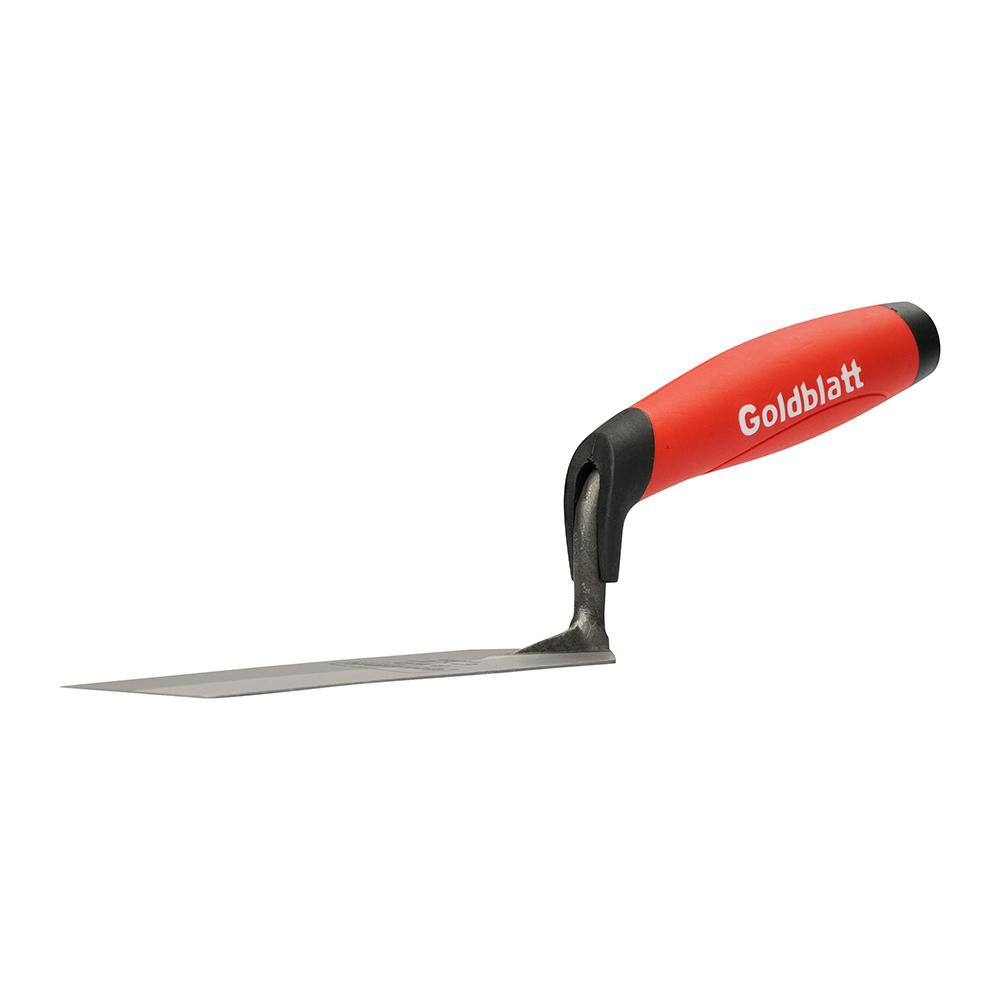 Goldblatt RED SINCE 1885 6 in. x 2 in. Pro Margin Trowel (1-Piece) G16126