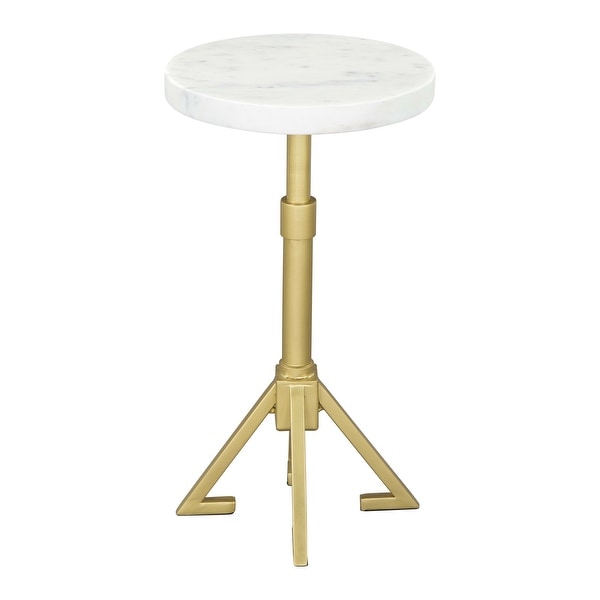 Maurice Side Table White and Gold