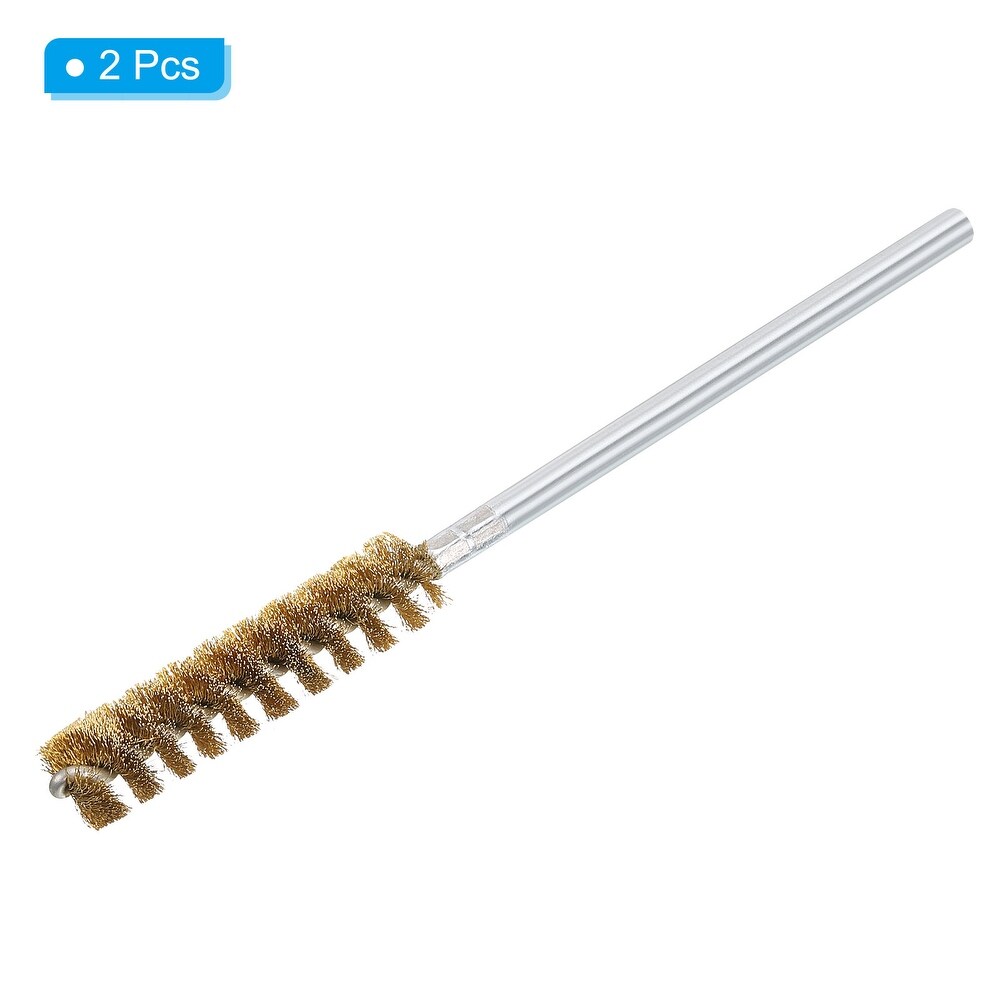 14mm OD Copper Cleaning Brush  2pcs Tube Cleaning Brush Piping Copper Wire   Silver  Gold