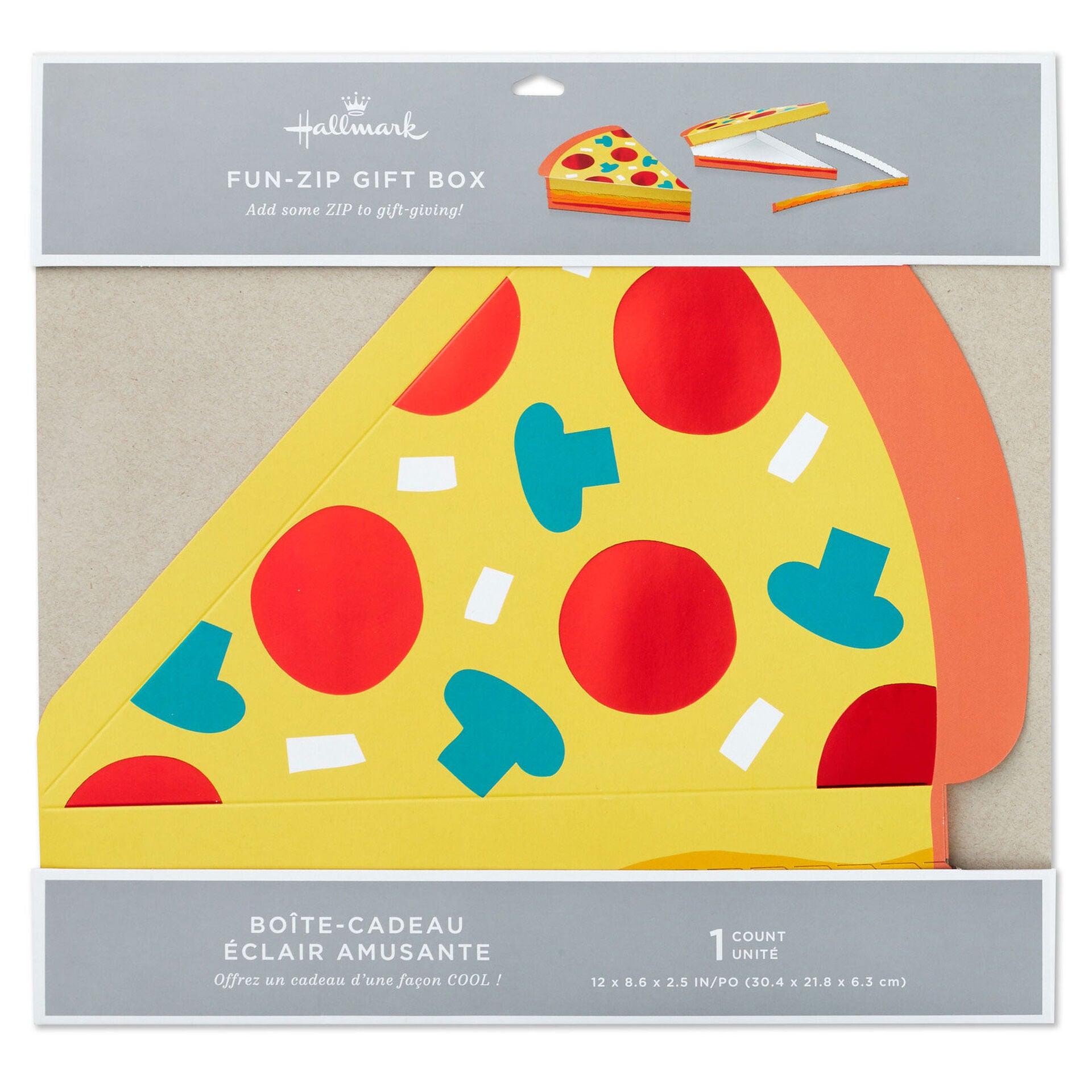 Hallmark  Pizza Slice Fun-Zip Gift Box