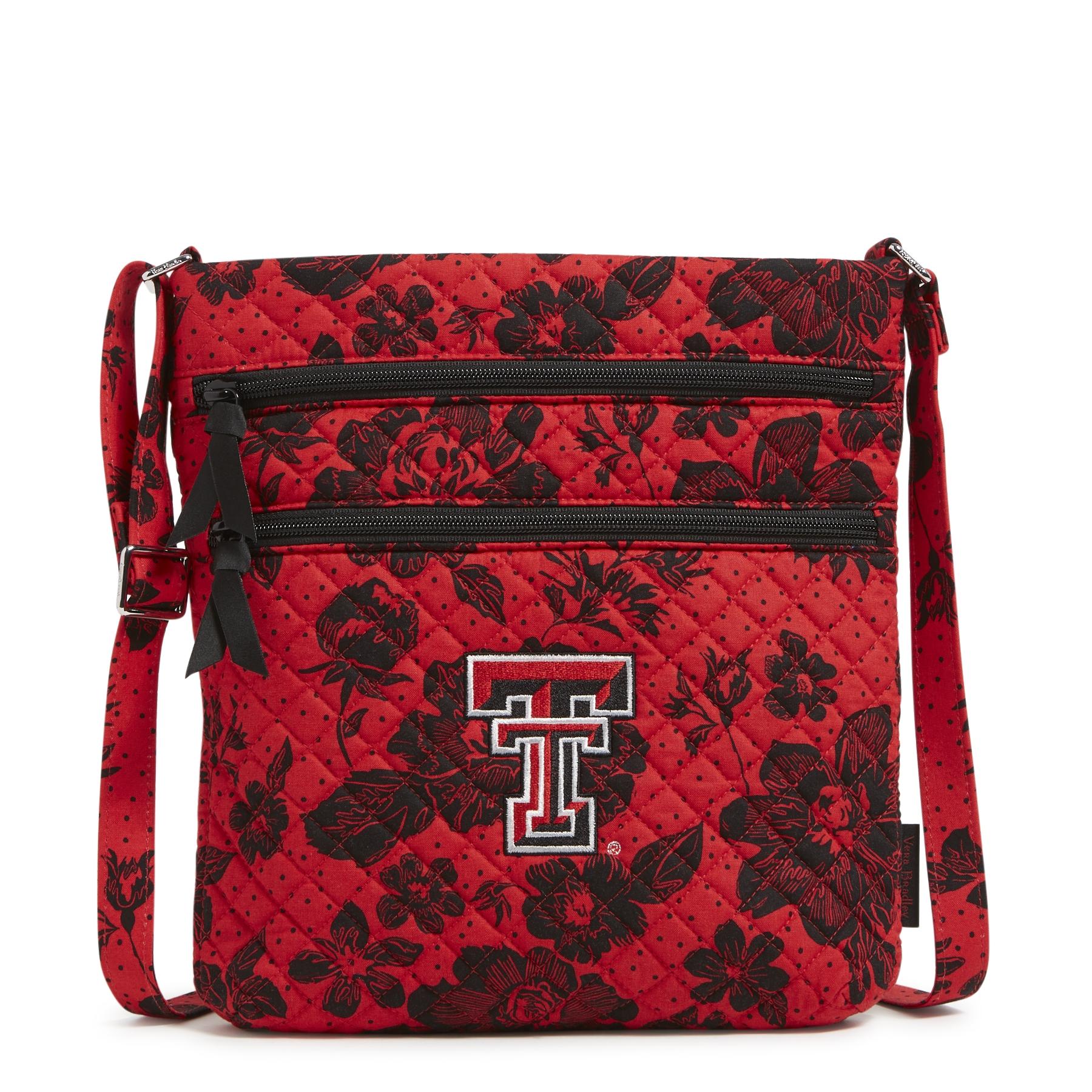 Collegiate Triple Zip Hipster Crossbody Bag