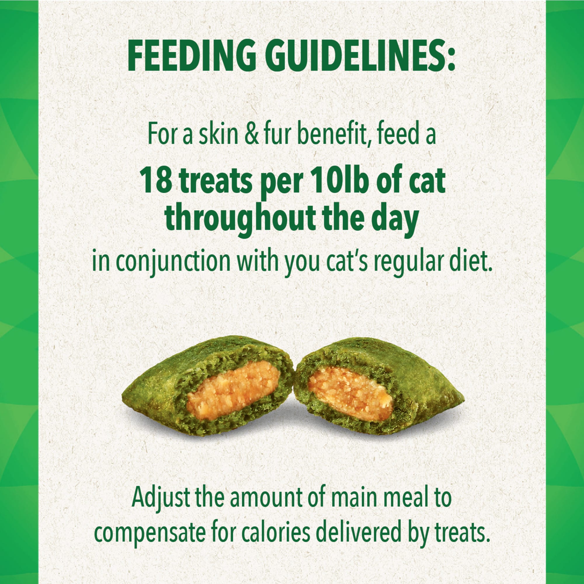 Greenies Feline Smartbites Soft Textured Skin And Fur， Chicken Flavored Cat Treats， 16 oz.