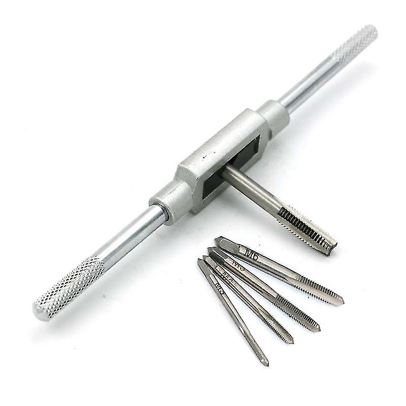 Set Of 8 Metric Taps - Hand-adjustable Metric Thread Tap With Key - M3 M4 M5 M6 M8 M10 M12