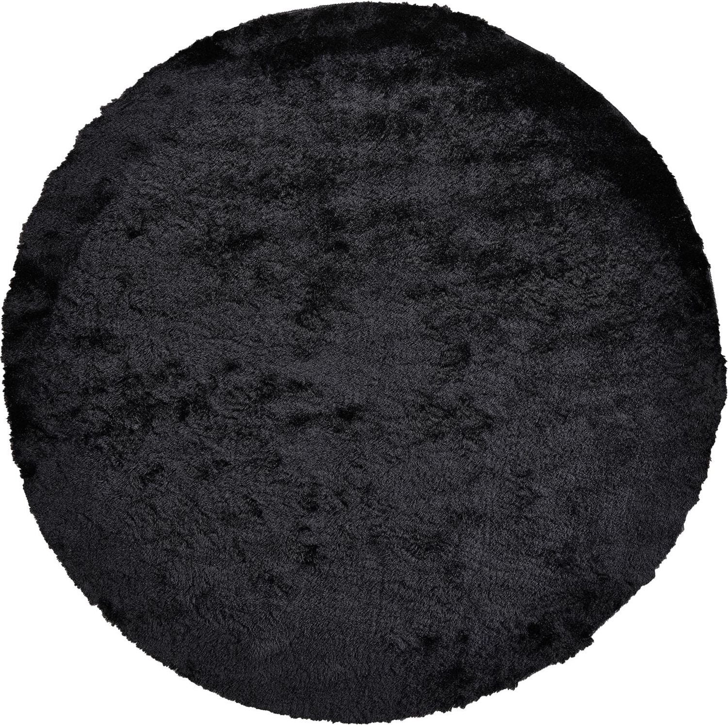 Freya Hand Tufted Noir Black Rug by BD Fine