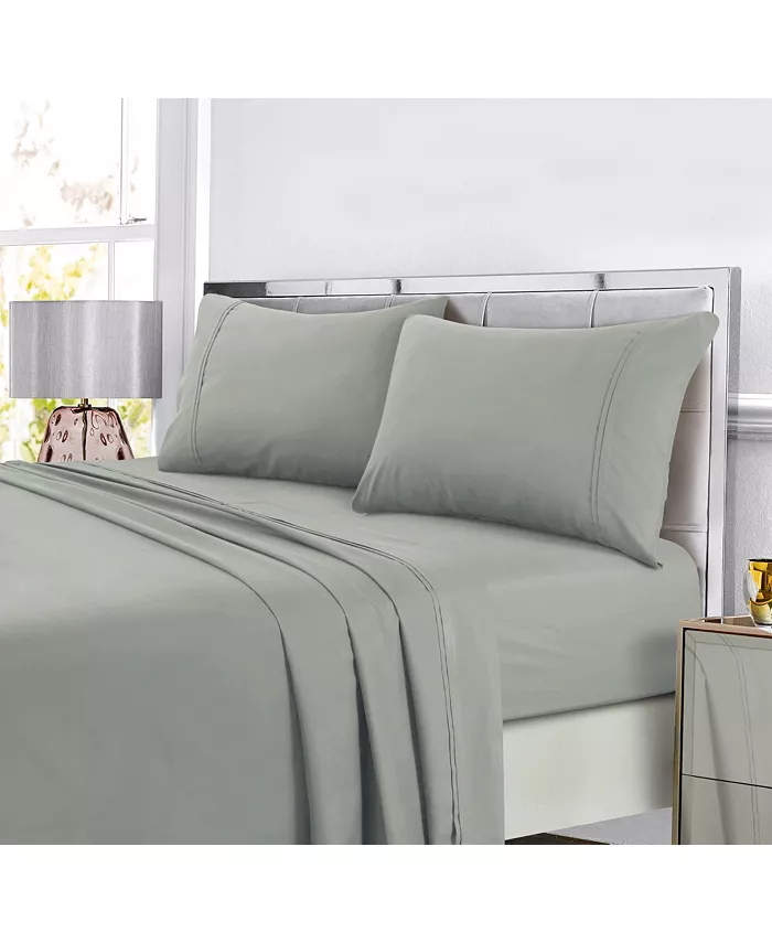 Tribeca Living Super Soft Solid DP Easy-Care Extra Deep Pocket Twin Sheet Set