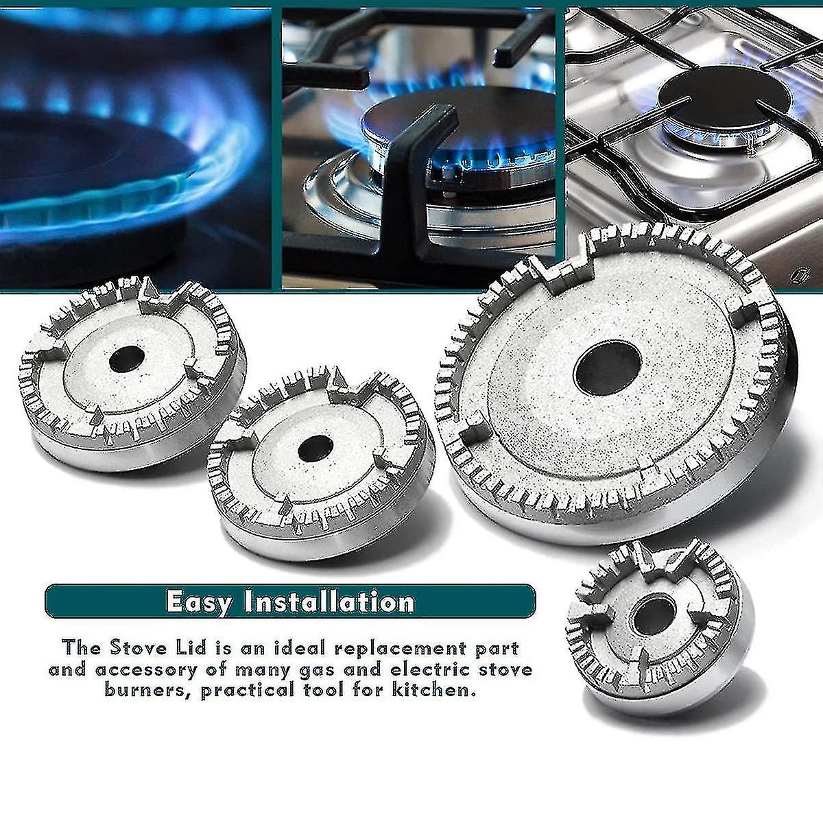 Hat Set Stove Lid Upgraded， Gas Hob Cap， Compatible With Gas Cap Fits Gas Stove Burners