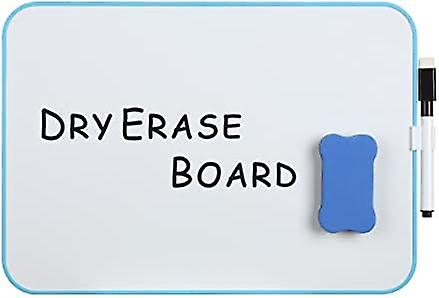 Magnetic Dry Erase Whiteboard with Markers - Great for Students and More（Dc Bule）