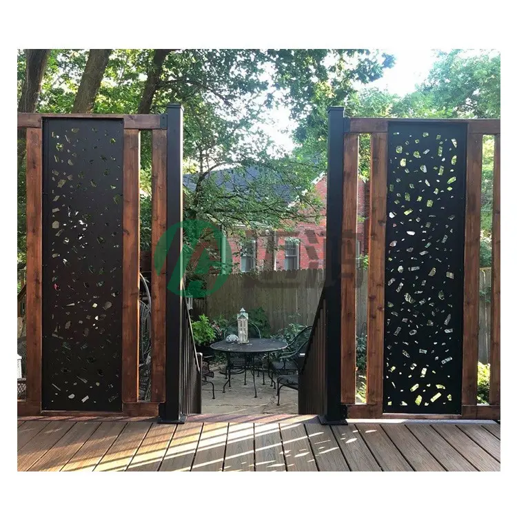 Factory Supply Metal Fencing Panel Laser Cut Decoration Garden Landscape Screen