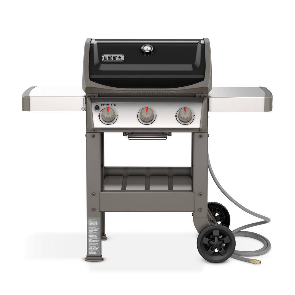 Weber 49010001 Spirit II E-310 3-Burner Natural Gas Grill in Black