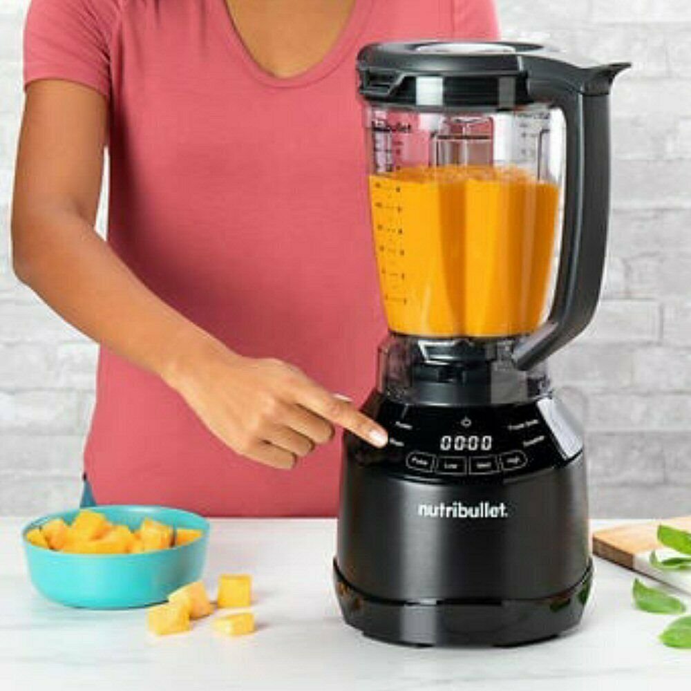 Nutribullet Smart Touch Blender Combo with Single-Serve Cups， 1500W Motor