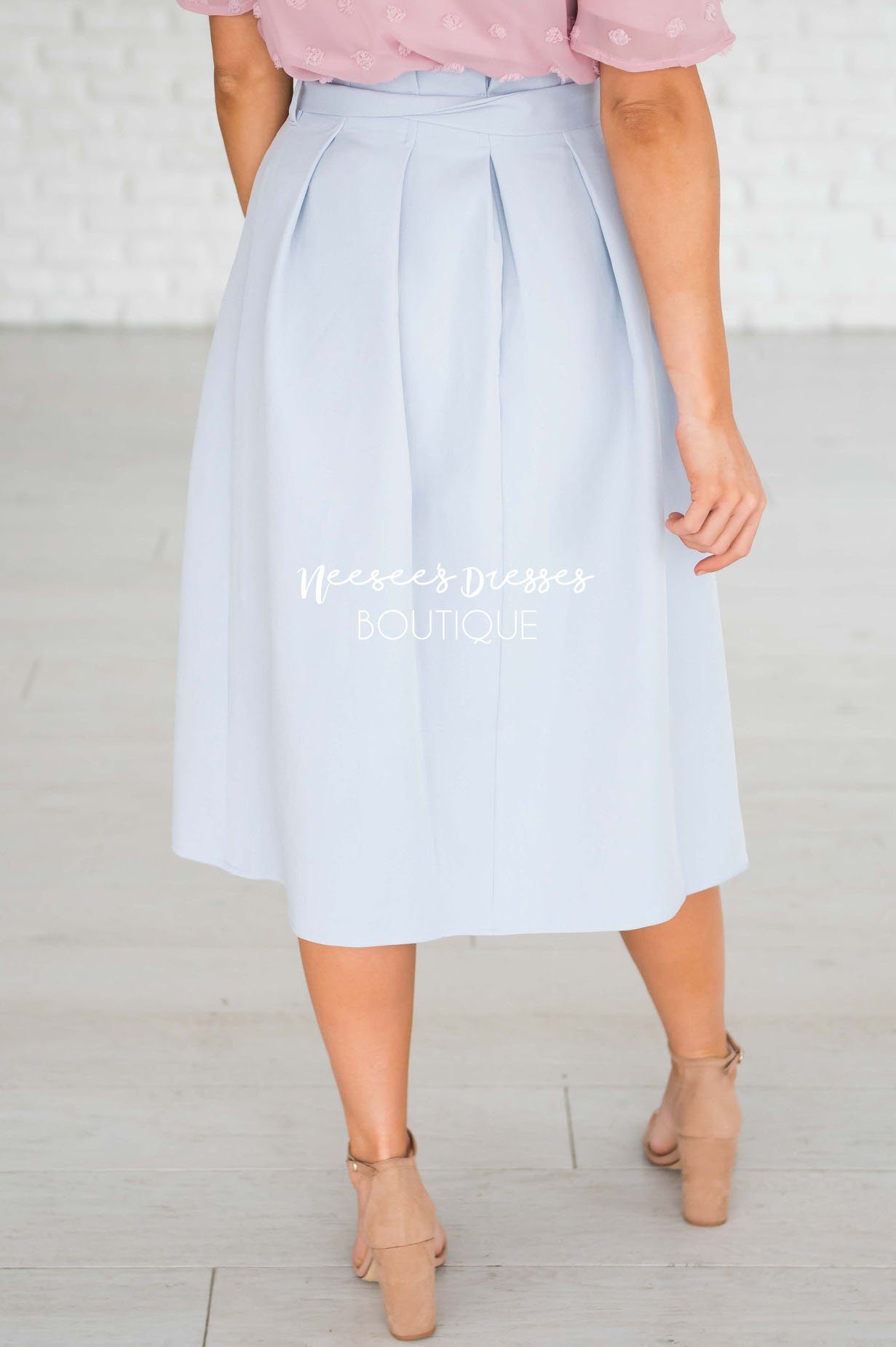 Pretty Ruffle Tie Waist Skirt