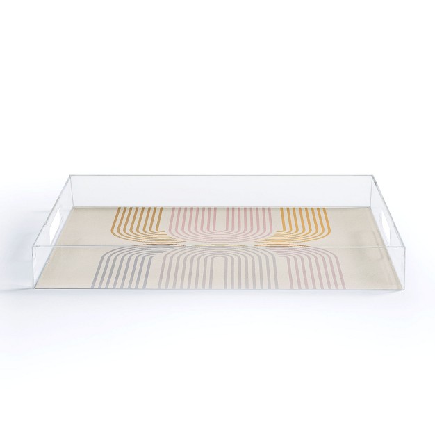 Iveta Abolina Rainbow Arches I Acrylic Tray Deny Designs