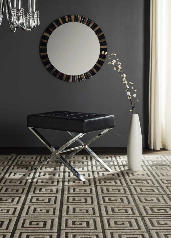 Neya Ottoman Black   Modern   Footstools And Ottomans   by Virgil Stanis Design  Houzz