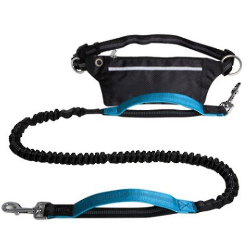 For Running， Jogging， Hiking， Retractable Bungee Dog Leash， Jogginglein Dog， Adjustable Hip Belt， Reflective Seams